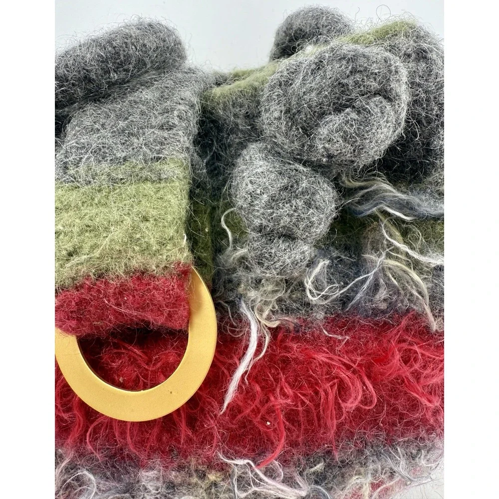 Vintage Mohair Wool Felted‎ Handbag Handcrafted Artisan Made 8
